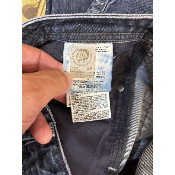 Diesel Larkee Jeans Regular Straight 0088Z Mens 29X30 (32X27) - Picture 7 of 11